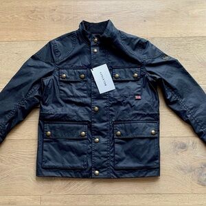 NWT Belstaff Roadmaster Jack Dark Navy waterproof cotton jacket